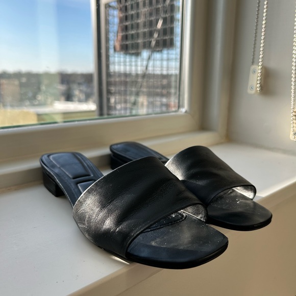 Leather Slide Sandals - Vince Camuto - Picture 5 of 6